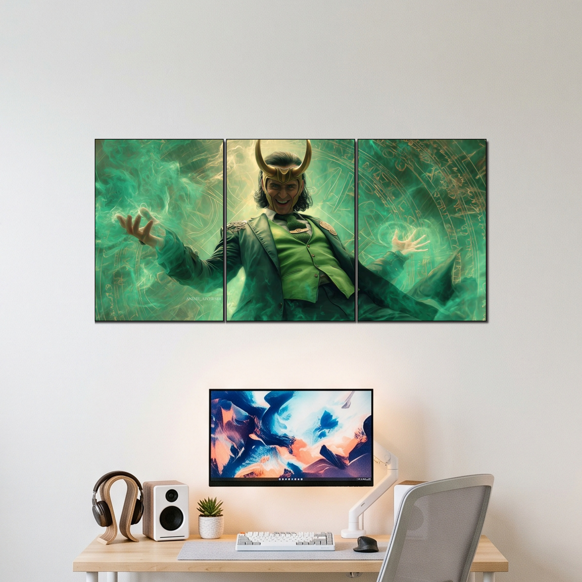 LOKI 3 split poster wall display