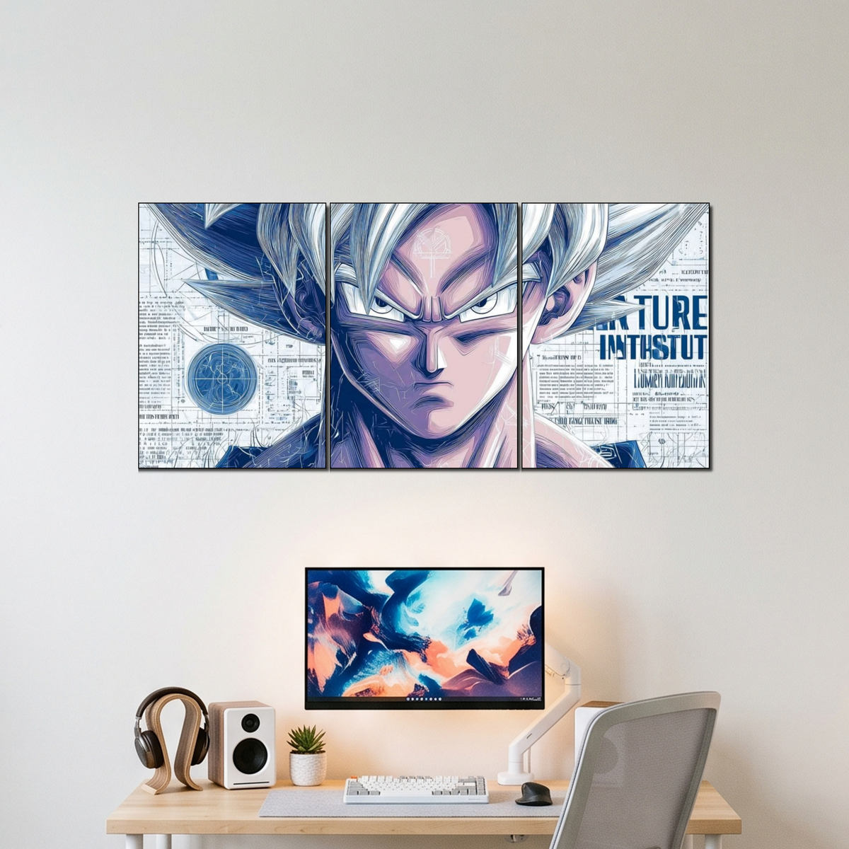 GOKU 3 split poster wall display