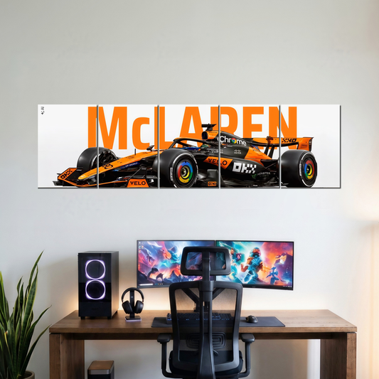 MCLAREN five-panel split poster wall display