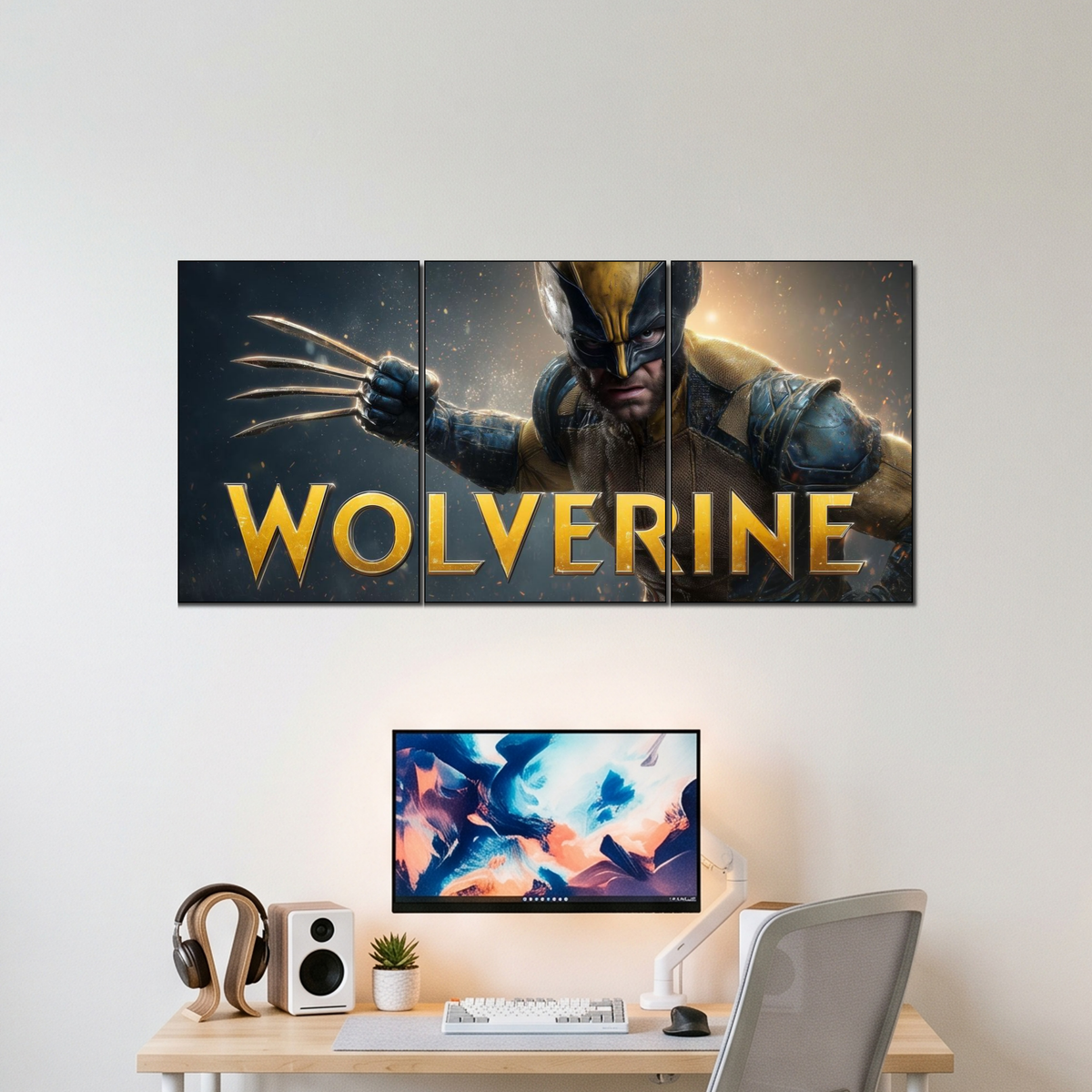 WOLVERINE 3 split poster wall display