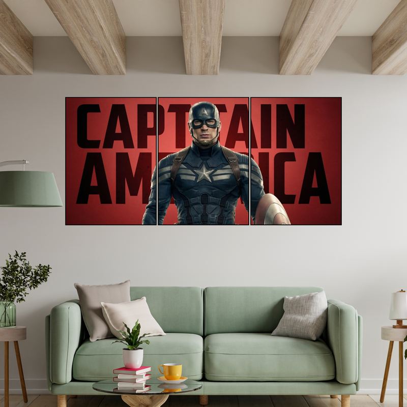 CAPTAIN AMERICA 3 SPLIT POSTER