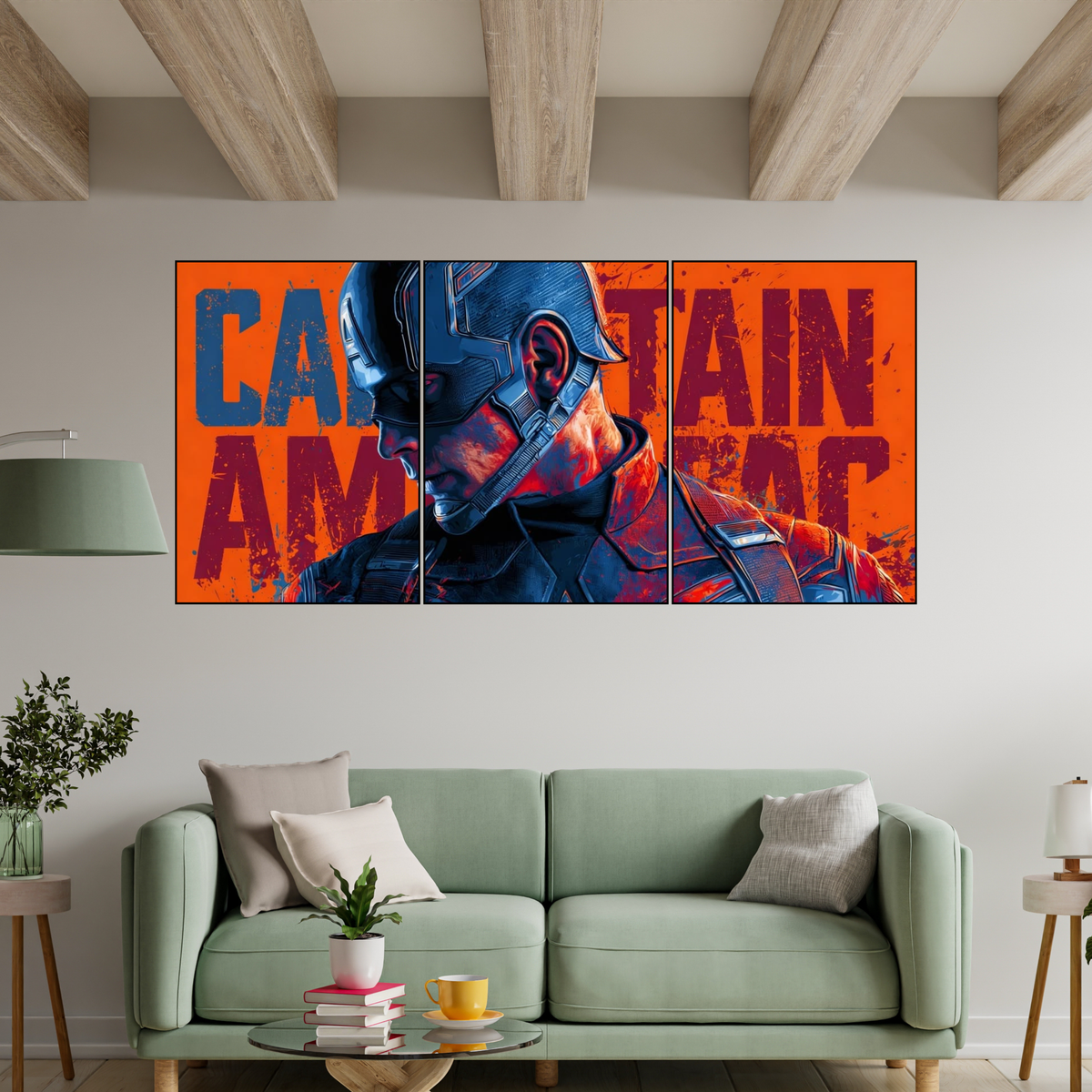 CAPTAIN AMERICA  3 SPLIT POSTER 01
