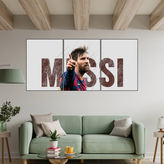 MESSI 3 SPLIT POSTER 03 - WALL STUDIO
