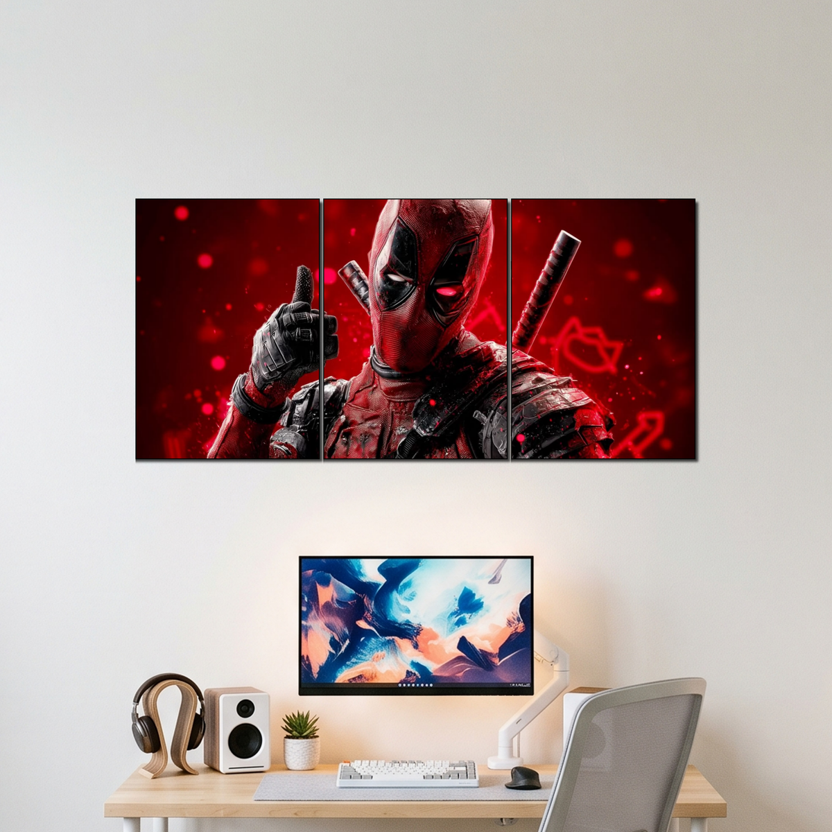 DEADPOOL 3 split poster wall display