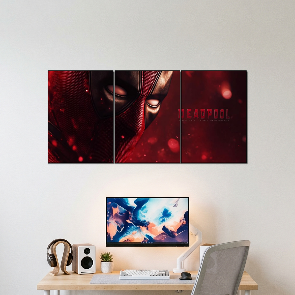 DEADPOOL 3 split poster wall display