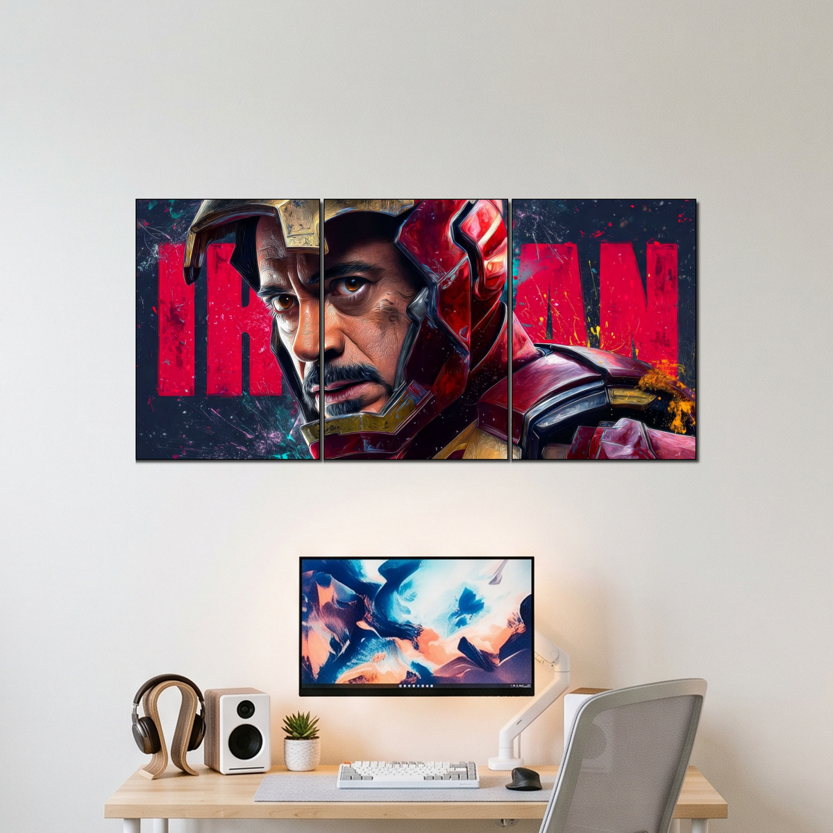 IRON MAN 3 split poster wall display