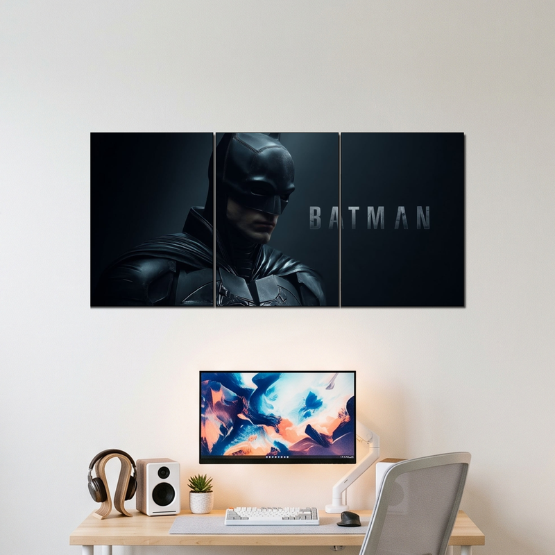 BATMAN 3 split poster wall display