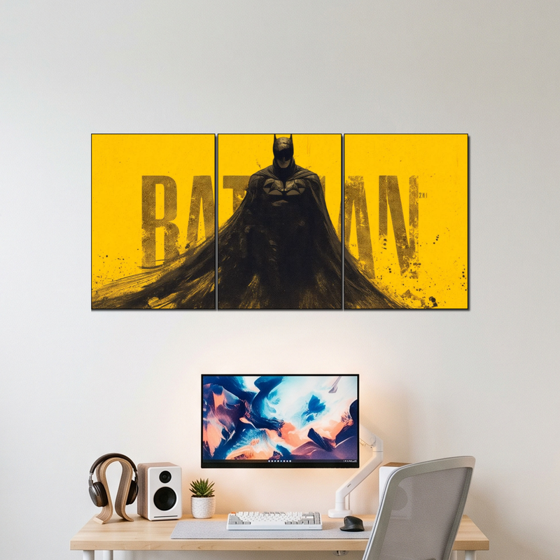 BATMAN 3 split poster wall display