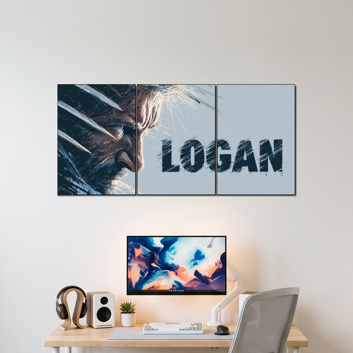 WOLVERINE 3 split poster wall display