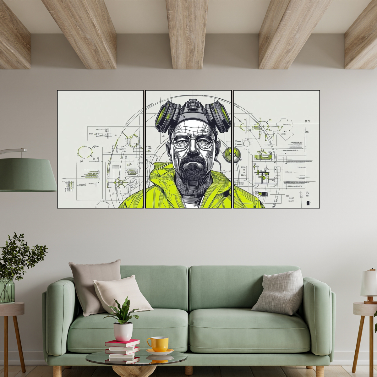 WALTER WHITE 3 SPLIT POSTER