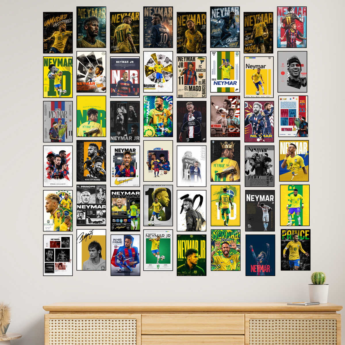 NEYMAR 48 POSTER A6 COMBO COLLECTION