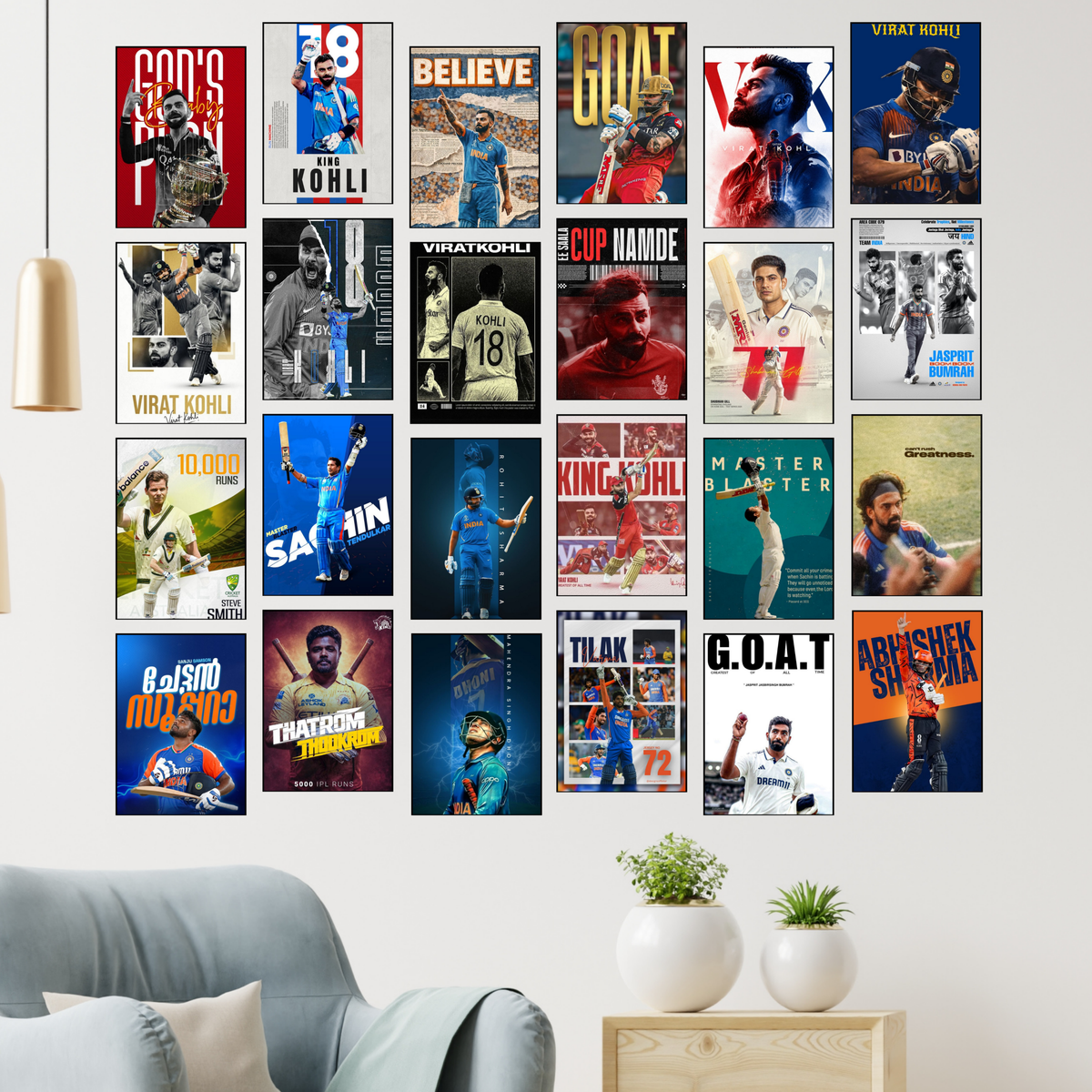 CRICKET 24 POSTER A6 COMBO COLLECTION