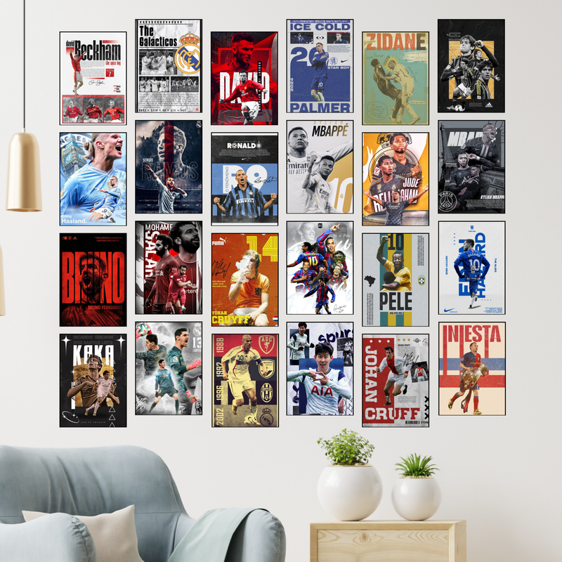FOOTBALL 24 POSTER A6 COMBO COLLECTION